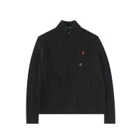 Designer Luxury Ralph Lauren Long-Sleeved Shirts Red Down Cable Knit Exquisite Workmanship Understated Luxury Sophistication Autumn Winter And Embroidery