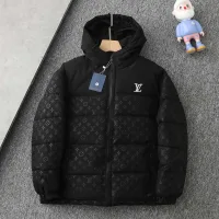 Designer Louis Vuitton Cotton-Padded Coat Red Cotton Down Jacquard