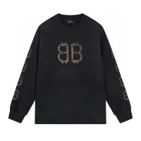 Super Clone Designer Balenciaga Long-Sleeved Ash Cotton Pure