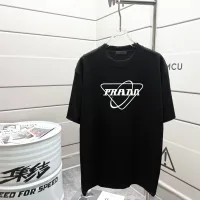 High Quality Designer Prada Short-Sleeved T-Shirt Red Spring Summer