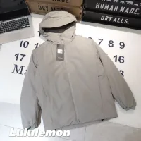 AAA Super Clone Lululemon Cotton-Padded Coat Green Cotton Nylon Fabric