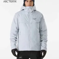 Luxury Archaeopteryx Down Jackets Red Gore-Tex Goose Mesh Adjustable Drawstring Zippered Pocket