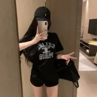 1:1 Celine Cotton Short-Sleeved T-Shirt