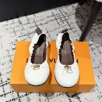 AAA High Quality Louis Vuitton Ballet Shoes Genuine Leather Sheepskin Cowhide Summer