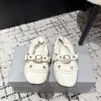 Luxury AAA Balenciaga Slippers Red Lady Cowhide Street Style