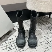 AAA Balenciaga Long Boots Red Eva Cowhide Rubber Outsole Streetwear Relaxed Street