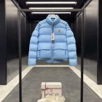 Designer AAA Moncler Coat Red Goose Down Tear-Resistant Fabric Lace Patch