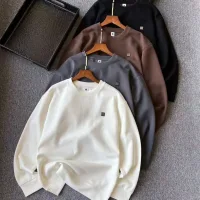 AAA Givenchy Sweatshirt Red Cotton Silk Acrylic Milk Honeycomb Weave Simple Design White