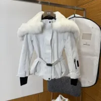 Designer Moncler Down Jacket Red Male Female Cotton Suitable For All Body Types Slim Fit