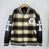 Designer Chrome Hearts Cotton-Padded Jacket Color Cotton Silk Wool Winter Embroidery Heavy