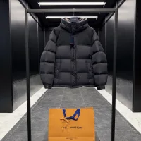 AAA Luxury Louis Vuitton Outerwear Black Goose Down Adhesive Polyester Nylon Fabric