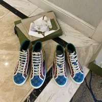 AAA Reps Gucci Canvas Shoes Ash Embroidery