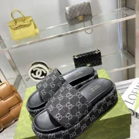 Luxury Aaa Gucci Jacquard Slippers