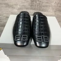 Super Clone Balenciaga Slippers Ash Genuine Leather Cowhide