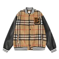 Aaa Burberry Leather Baseball Uniform