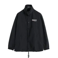 Designer Balenciaga Windbreaker Red Zippered Pocket
