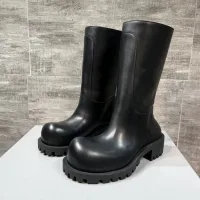 Luxury Reps Balenciaga Boots Black Cowhide