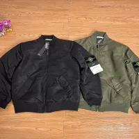 High Quality Designer Stone Island Jacket Red Cotton Down Ribbed Fabric Exquisite Workmanship Street Style Old Winter Early