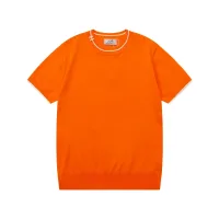 High Quality Luxury Hermès Knit Fabric T-Shirts For Spring