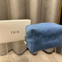 Aaa Dior Denim Makeup Bag