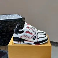 High Quality Super Clone Louis Vuitton Sneakers Red Rubber Outsole