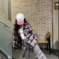 High Quality Stussy Shirts Red Velvet Flannel Autumn Winter Early Patch
