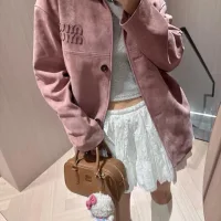 1:1 Miu Miu Suede Outerwear