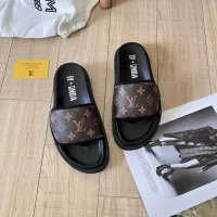 Reps Louis Vuitton Slippers Ash Genuine Leather