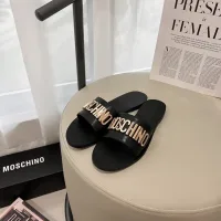 AAA Reps Moschino Slippers Ash Genuine Leather Street Style Autumn Winter