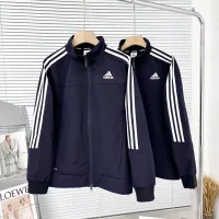 Super Clone Adidas Coat Red Jacquard Autumn Winter Early