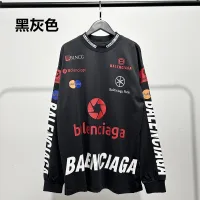 Reps Balenciaga Long-Sleeved Shirts Red Cotton Pure Neckline Stitching