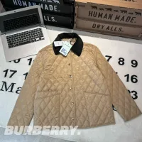 Super Clone Burberry Long-Sleeved Shirt Yellow Cotton Corduroy