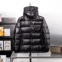 Reps High Quality Prada Outerwear Red Feather Duck Down Minimalist Style Winter