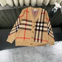 AAA High Quality Burberry Outerwear Red Wool Polyester Jacquard Retro British Understated Luxury Style Loose Cut Resin Buttons