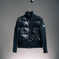 Reps High Quality Monk Down Jacket Black Wool Goose Duck Nylon Patch