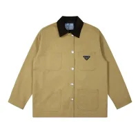 Reps Prada Outerwear Black Corduroy Easy To Match