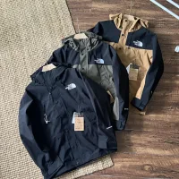 High Quality Super Clone North Outdoor Jacket Red Gore-Tex Nylon Fleece Mesh Fabric Adjustable Drawstring Warm