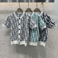 Designer Aaa Dior Jacquard Short Sleeves