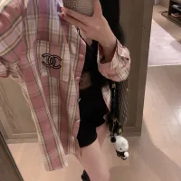 1:1 Luxury Chanel Plaid Shirt