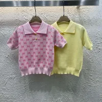 Luxury Designer Gucci Gold Short Sleeves
