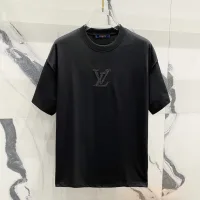 Luxury AAA Louis Vuitton Short Sleeves Red Cotton Pure Spring Summer Embroidery
