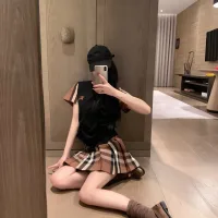Designer High Quality Burberry Plaid Short-Sleeved Shirts