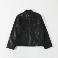 Super Clone High Quality Carhartt Coat Red Pu Leather Old Style Slim Fit