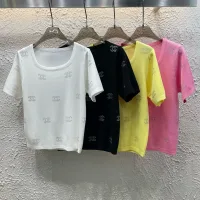 High Quality Aaa Chanel Stone Short Sleeves