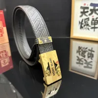 Super Clone Montblanc Automatic Buckle Belt Cowhide