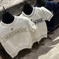Luxury Dior Gold Short Sleeves