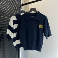 1:1 Aaa Miu Miu Gold Short Sleeves