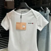Aaa Designer Miu Miu Lace Short-Sleeved Shirts