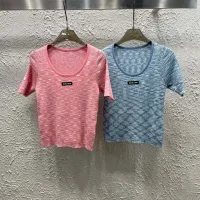 High Quality Luxury Miu Miu Short Sleeves
