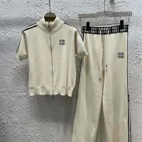 High Quality Miu Miu Jacquard Short-Sleeved Shirts